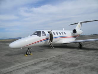 プライベートジェット（富士山静岡空港にて）