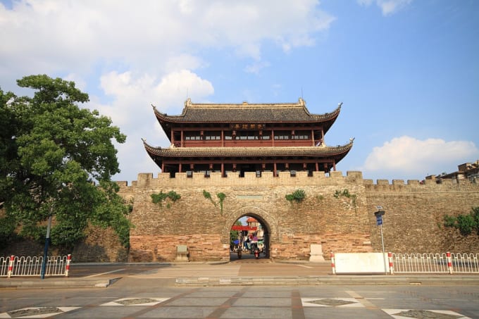 衢州古城の水亭門