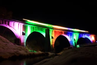 めがね橋（宮守川橋梁）