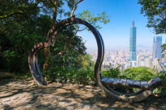 象山からの台北101