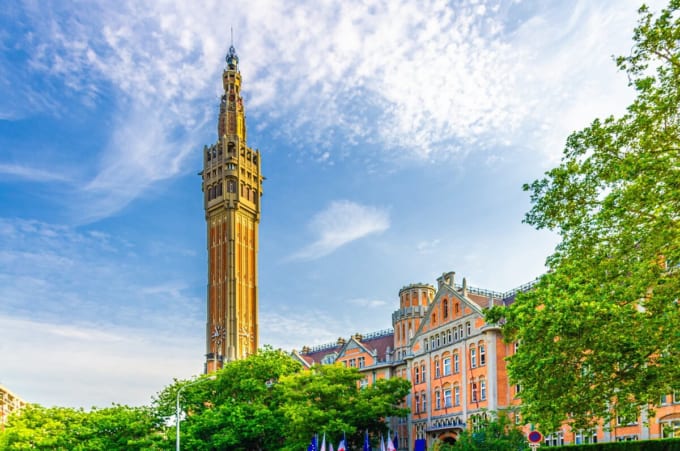 リール市庁舎の時計塔