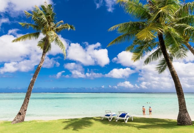 タモンのビーチ風景