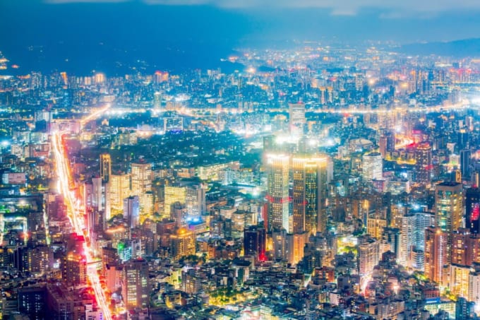 台北101からの夜景（台湾台北市）