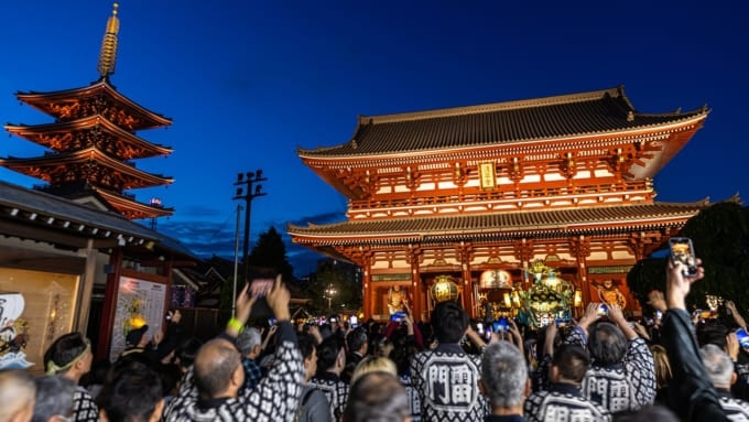 東京都浅草寺　三社祭の風景