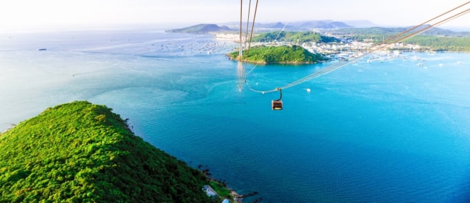 ベトナム フーコック島　ホントムケーブルカー
