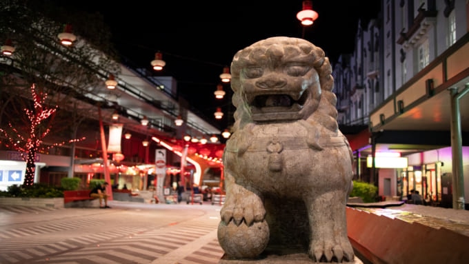 Chinese,Guardian,Lion,In,Chinatown,,Fortitude,Valley,,Brisbane