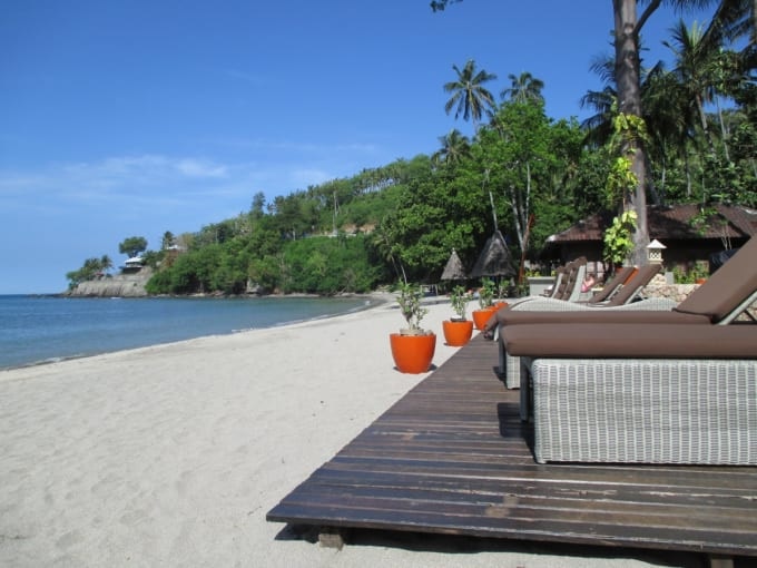 ロンボク島のビーチ