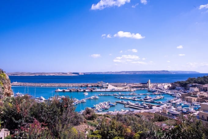 ゴゾ島のマガル港（マルタ共和国）