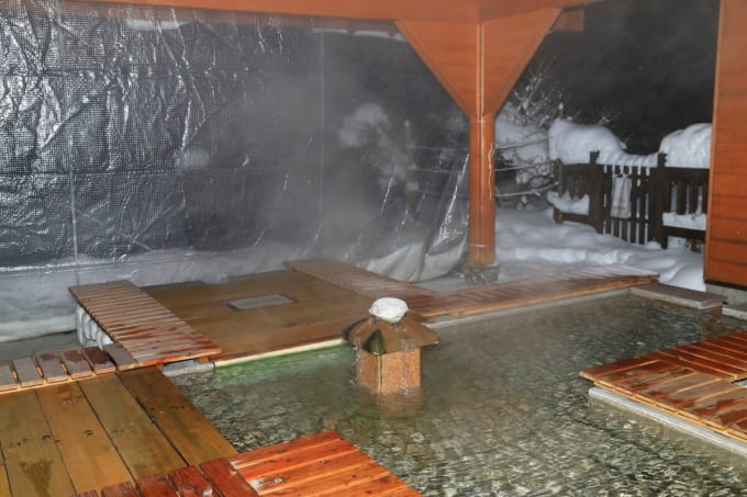 湯野上温泉駅の足湯（会津鉄道）