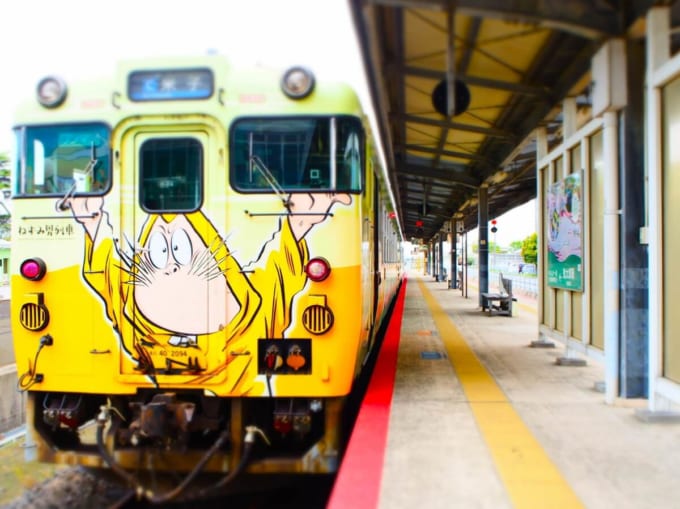 鬼太郎列車（ねずみ男）　鳥取県
