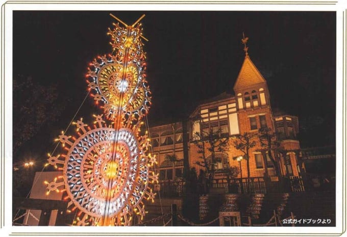 神戸ルミナリエ　北野町広場「ロソーネツリー」