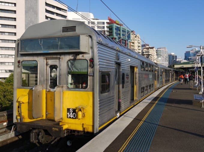 シドニーの電車