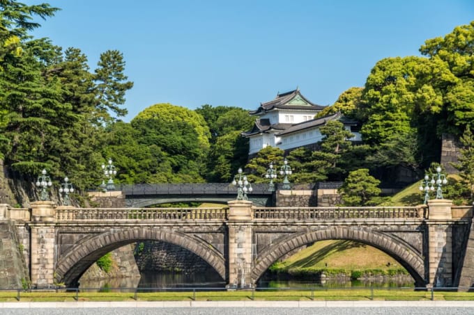 皇居二重橋（正門鉄橋）・正門石橋