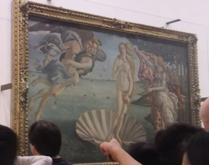 ウフィツィ美術館『ヴィーナスの誕生』（イタリア・フィレンツェ）