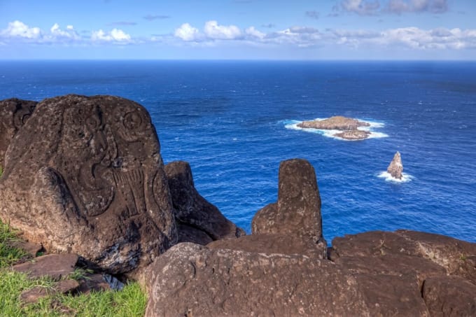 オロンゴ岬（イースター島）