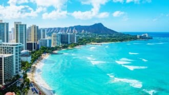 ハワイ　ワイキキビーチ