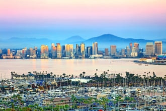 サンディエゴ (カリフォルニア州)のベイサイドと街並み