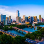 コロラド州オースティンのレディー・バード湖の美しい風景