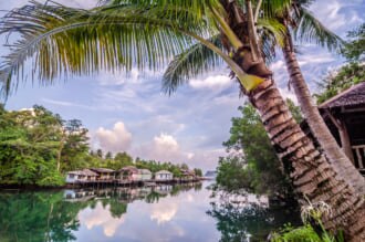 チェーン島の美しい南国気分を味わえる風景