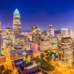 シャーロット（アメリカ合衆国ノースカロライナ州）の夜景