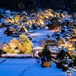 冬の白川郷合掌造り集落
