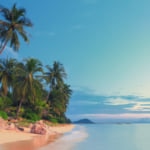 サムイ島の日没の美しい風景