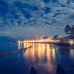 マウイ島ラハイナの夜景