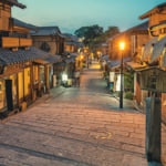 京都の情緒ある街並み