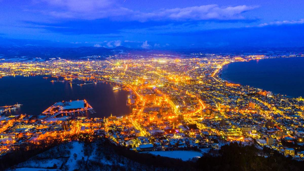 函館山の夜景 ゴールデンタイムに朝夜景 日本三大夜景の楽しみ方 アクセス Skyticket 観光ガイド