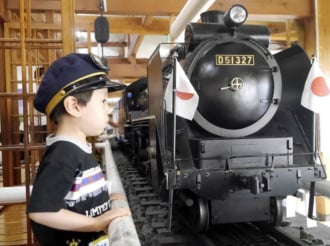 1/5スケールのD51は迫力あり