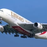 エミレーツ航空のA380型飛行機