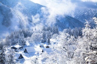 五箇山　雪景色