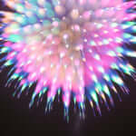 幻想的な花火が魅力的