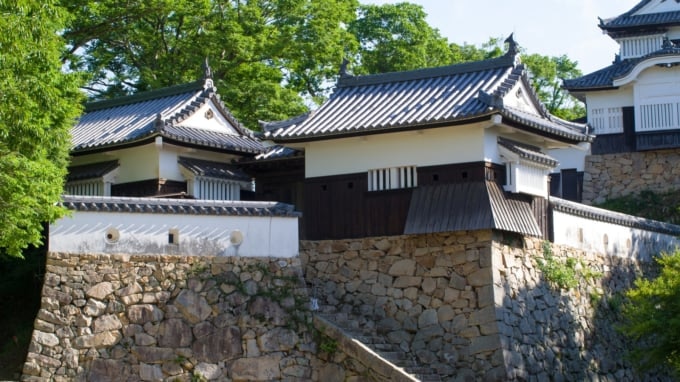 備中松山城の天守と櫓