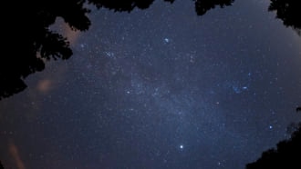 長野県阿智村　天の川・満天の星空