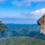 鋸山日本寺山頂　地獄のぞき