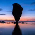 えびす岩を使ったアートも撮影できる