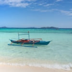 セブの美しい海とボート