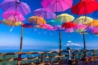 伊豆の国パノラマパークで絶景を