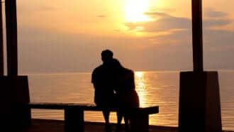 下灘駅の観光客