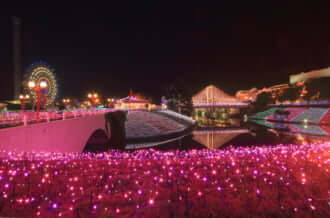 子供も大人も大満足のレジャー施設「ニューレオマワールド」を遊び尽くす！(画像はニューレオマワールドのキレイなイルミネーション)