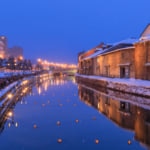 小樽運河のライトアップ