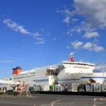 大洗港に停泊中の「さんふらわあふらの」