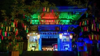 伊佐須美神社　七夕 ライトアップ