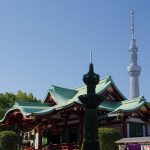 亀戸天神と東京スカイツリー