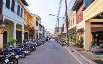 タイのタクワパーの旧市街