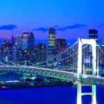 レインボーブリッジの夜景（東京）