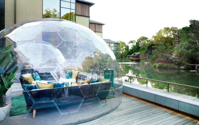 フォーシーズンズホテル京都 透明なドーム シャンパンドーム が今年も登場 Skyticket 観光ガイド