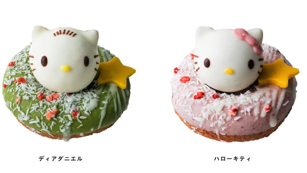 【フロレスタ】キティとダニエルが粉雪舞うキュートなドーナツに！12/11〜25の限定販売