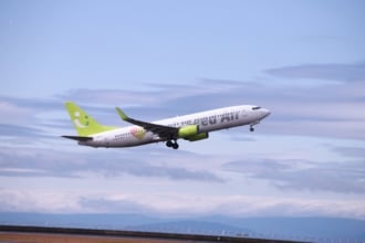 ソラシドエアの飛行機